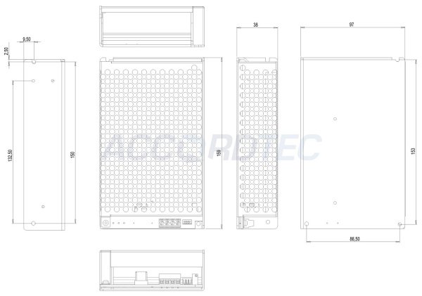 ББП-80 БК Блок бесперебойного питания ACCORDTEC, 12 В, 8 A